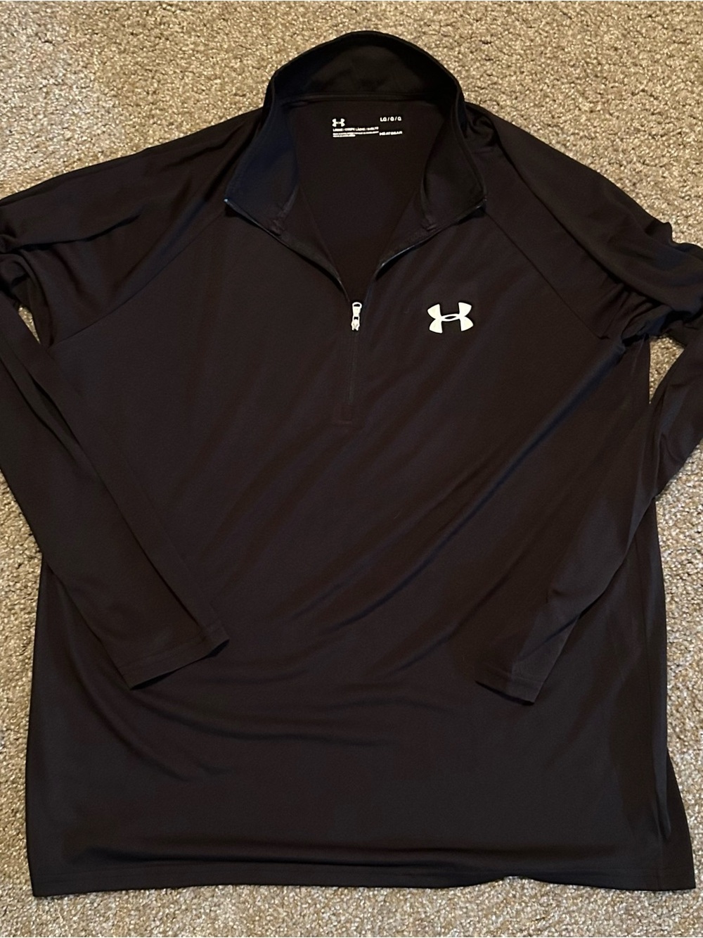 Under Armour Men's Black Half-Zip Performance Pullover